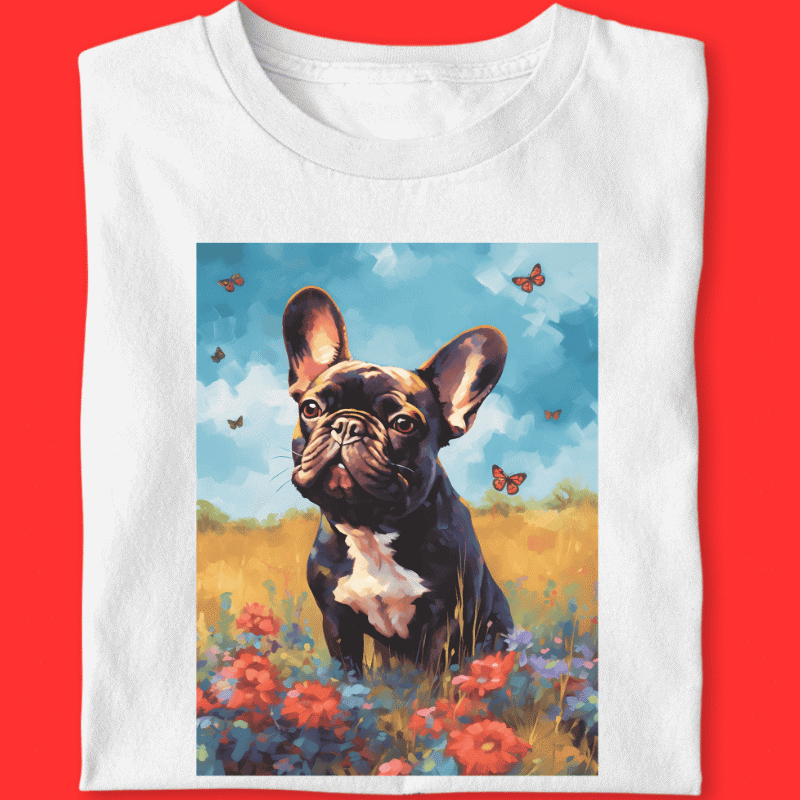 Camiseta Bulldog Frances "Borboleta II"