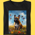 Camiseta Bulldog Frances "Borboleta"