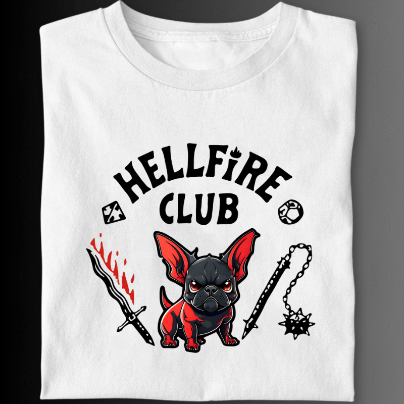 Camiseta Bulldog Frances "Hellfire Club"