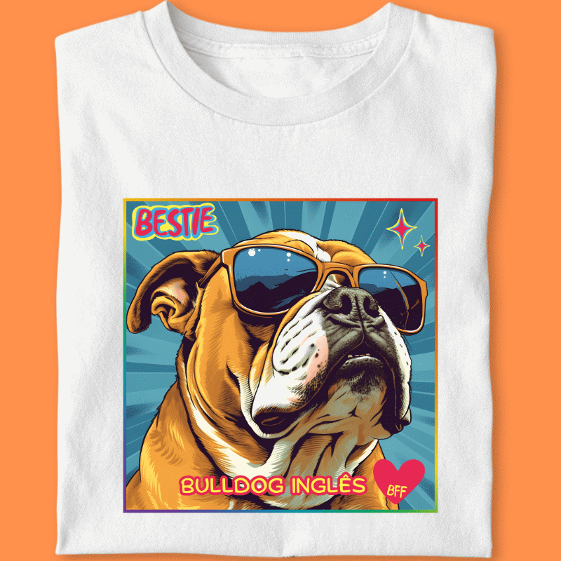 Camiseta Bulldog Ingles "Bestie"