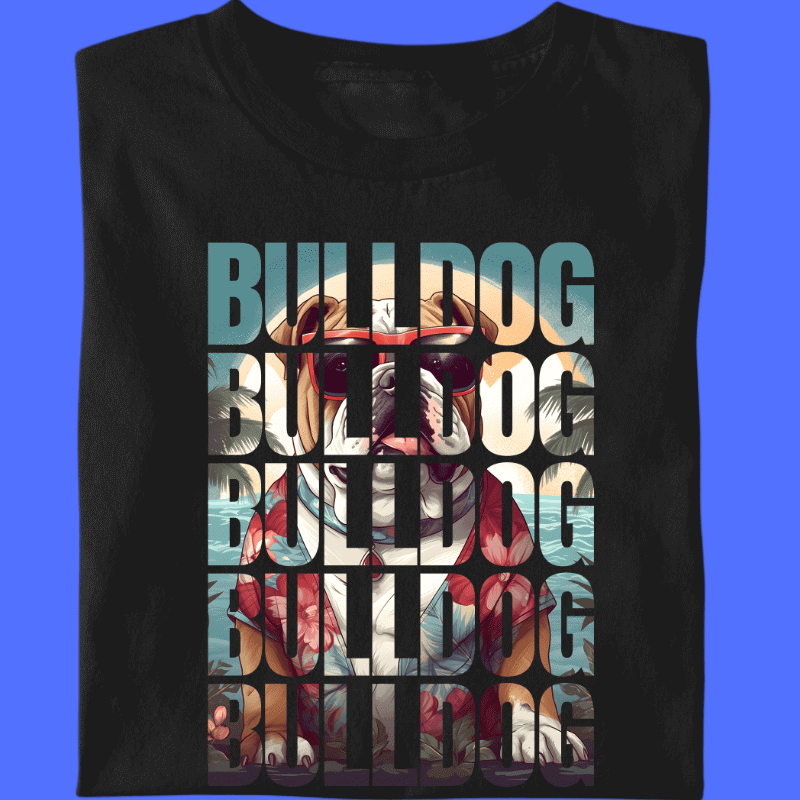 Camiseta Bulldog Ingles "Bull x5"