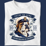 Camiseta Bulldog Ingles "Capitão Bulldog"