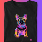 Camiseta Bulldog Frances "Neon"