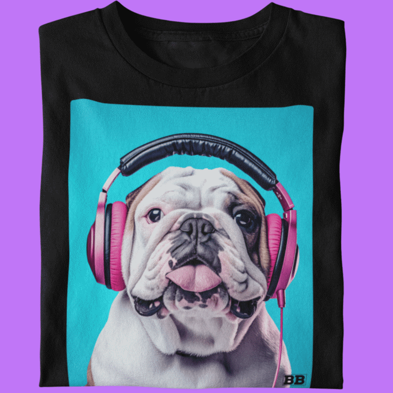 Camiseta Bulldog Ingles "DJ Patada Sonora II"