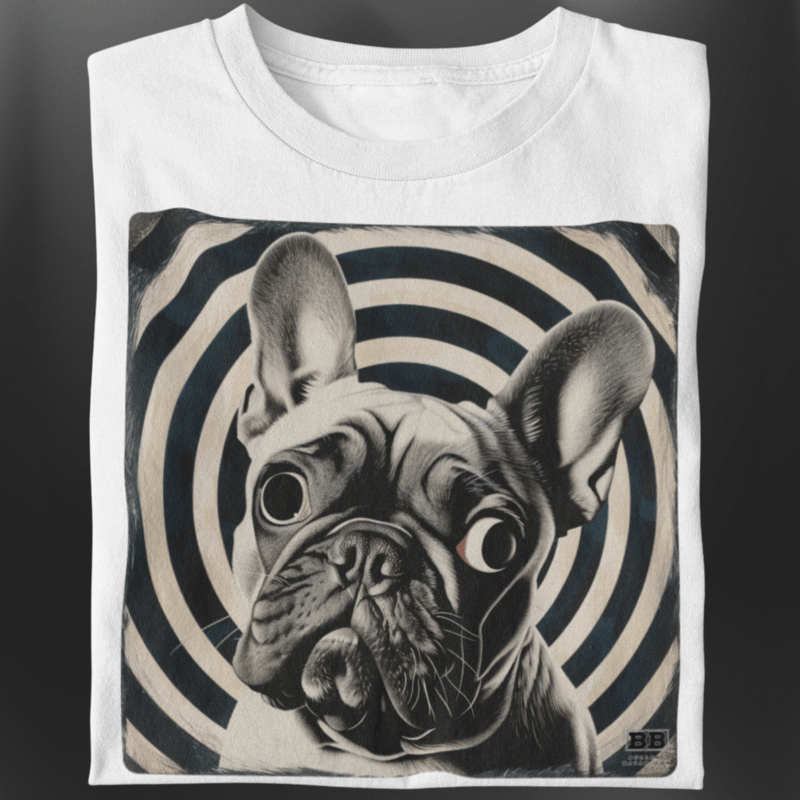 Camiseta Bulldog Frances "Hypnotic - Fulvo"