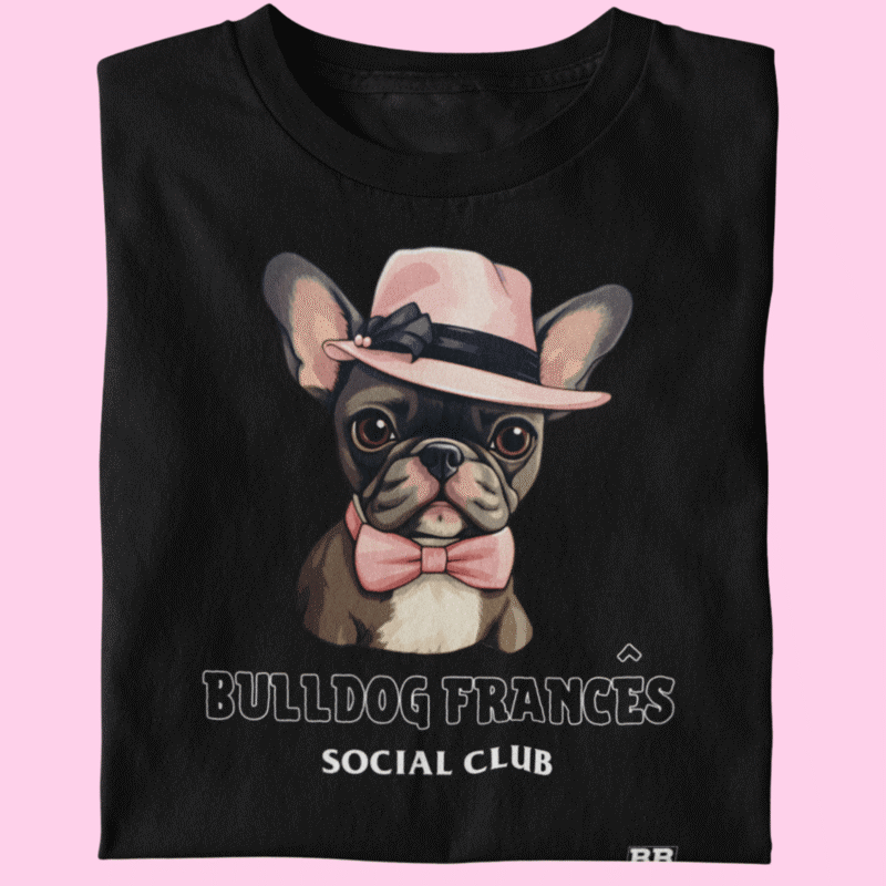 Camiseta Bulldog Frances "Social Club II"