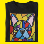 Camiseta Bulldog Frances  "Picasso Perdido IV"