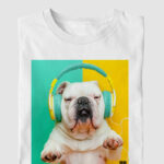 Camiseta Bulldog Ingles "Headphones 2"