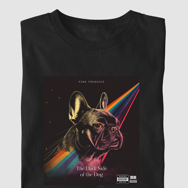 Camiseta Bulldog Frances "Dark side of the Dog"