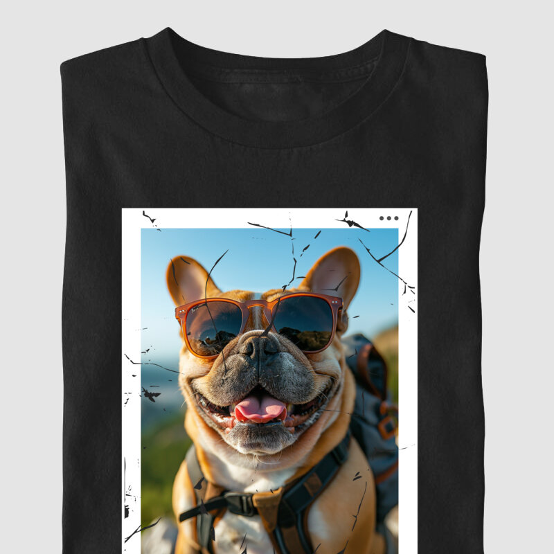 Camiseta Bulldog Frances "Selfie"
