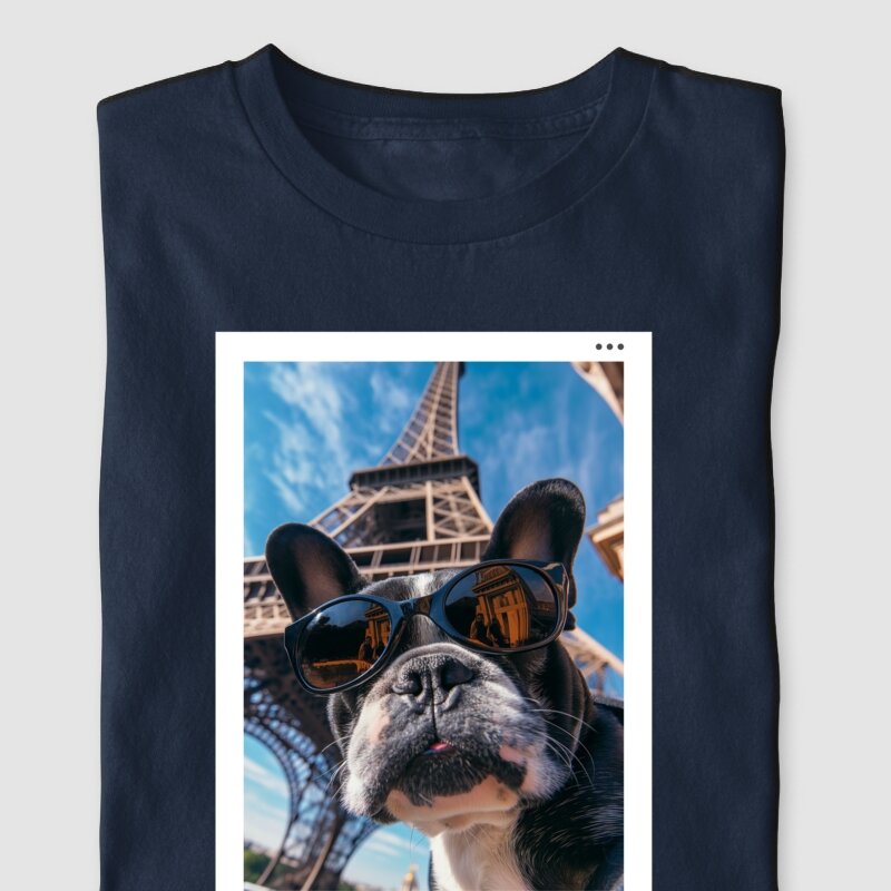 Camiseta Bulldog Francês "Selfie 3"