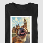 Camiseta Bulldog Ingles "Selfie"