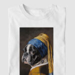 Camiseta - Camiseta Bulldog Frances "Francesa com brinco d...