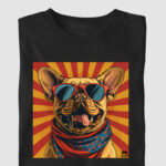 Camiseta - Camiseta Bulldog Frances "Pop art"