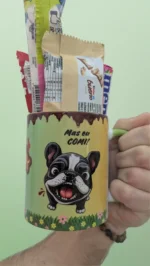 Caneca Bulldog Francês - Lado Doce (Pascoa) - Imagem 6