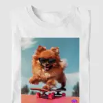 Camiseta Masculina Lulu Bazar "Lulu Skatista 3" Branca (G)